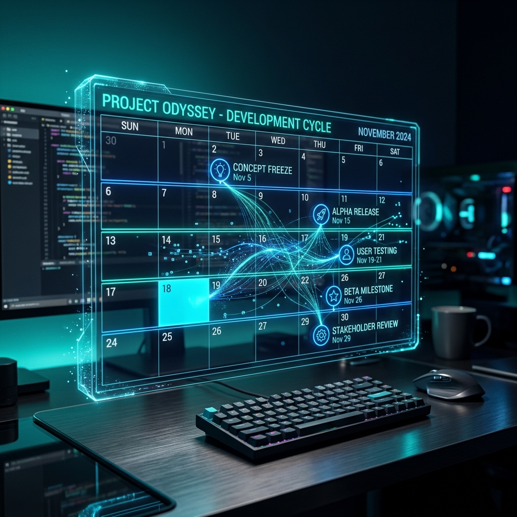 Digital calendar hologram
